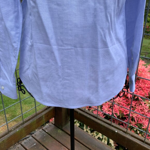 NWT Red House Women's size Medium Blue Long Sleeve Button Down No Iron Shirt - Picture 7 of 10